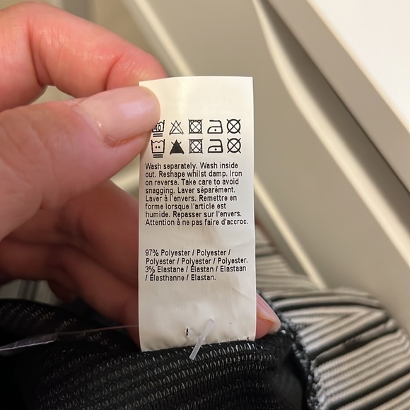 River Island Pinstripe Pant in Black & White - Picture 5 of 6